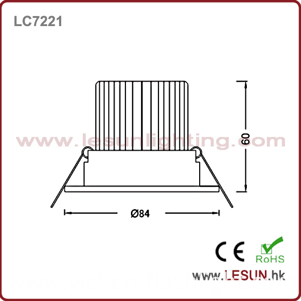 3*1W Cut Hole 70mm LED Cabinet Down Light in Office/Bedroom/Jewelry Store